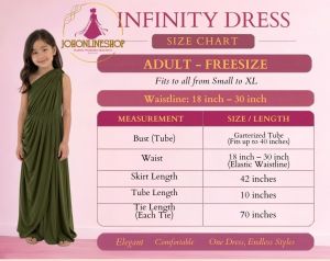 Army Green Infinity Dress with Tube for Casual Events