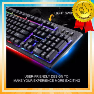 Keyboard Gaming Kabel Mechanical Leopard G20 RGBLED Keyboard Eksternal Untuk Komputer - Keyboard Leopard G20 Gaming High Quality - Aksesoris Komputer Laptop Gamers