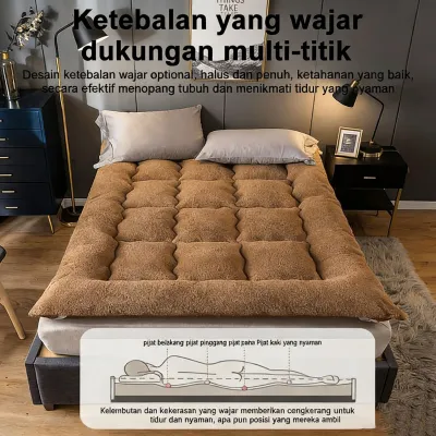 Premium Cashmere Foldable MattressTatami Mattress Bed Mattress Tilam Queen Cashmere Mattress Single/King Foldable 床垫