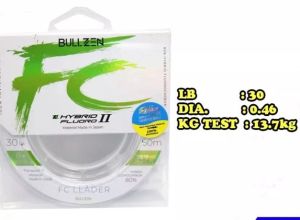 BULLZEN JAPAN DFC INVISIBLE 80% FLUOROCARBON PREMIUM LEADER FISHING LINE