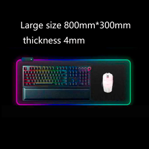 (Ship in 12hrs)RGB Gaming Mouse Pad 7 Colour LED Waterproof Non-slip Gaming Keyboard Mouse Mat Office Laptop Mat Computer Desk Cushion