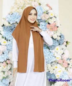 𝐀𝐥𝐦𝐞𝐞𝐫𝐚 - JIlbab Instan Pashmina Nagita Jersey / Hijab Pashmina Instan Oval Jersey Premium Polos Jumbo