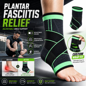 【Adjustable】Ankle Support Brace Breathable Elastic Sports Stabilizer for Anti-Sprain Injury Recovery