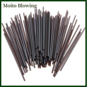 Moito 100X Black Plastic Mini Cocktail Straws For Celebration Drinks Party Supplies