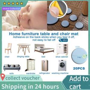【Hot Sale】20PCS Furniture Sliders And Gliders Round Shaped Self -Adhesive Chair Leg Sliders Floor Protector Pads For Moving Furniture Movers Carpet Gliders Glides