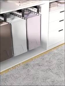 Pull Out Pants Hanger Rack Sliding Wardrobe Organizer Clothes Pants Drawer Organizer Storage Rack
