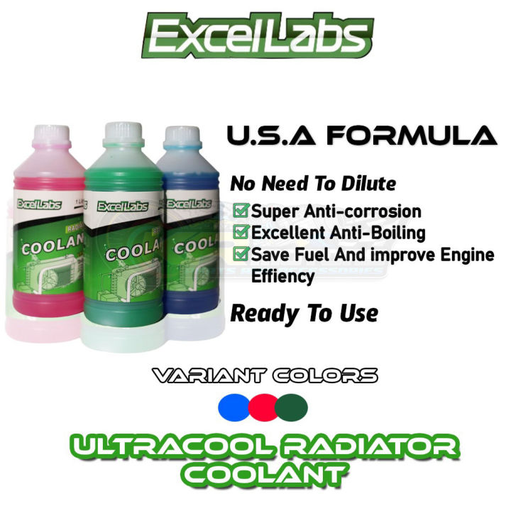 Ultra Cool Radiator Coolant for Motorcycle / Scooters 1L (Ready to Use ...