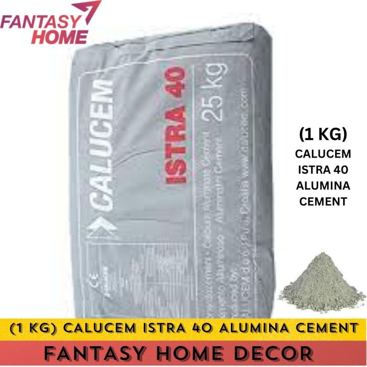 Calusem (1KG) CALUCEM ISTRA 40 ALUMINA CEMENT SIMEN TAHAN PANAS, FIRE CEMENT ...