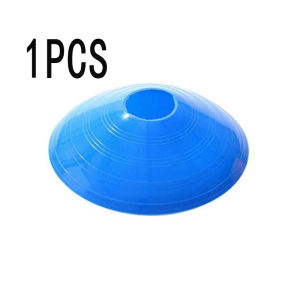 Football Training Logo Plate Round Hole Football Training Equipment Cone Set Football Sign Flat Cones Marker Discs Disc Cones Agility Exercise Obstacles Avoiding Sport Training Accessories Agility Disc Cone Set Football Trainic (Blue/Yellow/Red/Orange)