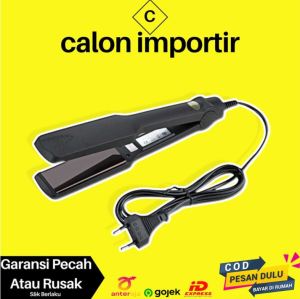 Catok Catokan Pelurus Pengeriting Rambut Suhu Mini Kemei KM 329 Profesional Curly Cepitan Keramik ORI