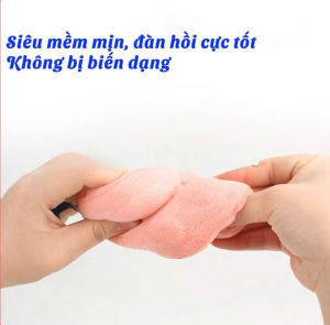 Bông Tắm 2 Mặt Tạo Bọt Hình Bàn Chân – Miếng Chà Tắm Mềm Xốp Có Dây Treo Tiện Dụng Cho Phòng Tắm