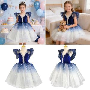 NOWNICE Puffy Ballet Tutu Skirt Sequin Modern Kids Ballet Dress Fashion Stage Costume Performance Costume Kids Girls