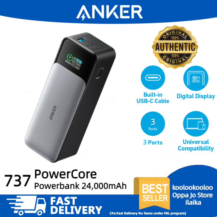 Custodia Rigida RLSOCO Per Power Bank Anker 737 24K, Prime 27.650mAh E Laptop 25.000mAh – Rivestimento In EVA E 1680D (Impermeabile)