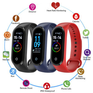 Đồng Hồ Thông Minh M4 Chính Hãng Vòng Đeo Tay Thông Minh Vòng Đeo Tay Thể Thao Thông Minh M4 Với Máy Đếm Bước Chân Máy Đếm Bước Huyết Áp Cho Nam Và Nữ