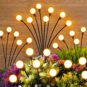 Solar Firefly Lamp Outdoor Color Changing Swinging Light Lawn Park Decoration Atmosphere Light