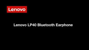 (HD1)Lenovo Lp40 Bluetooth EarphoneWireless Earbuds With Microphonelenovo earbuds