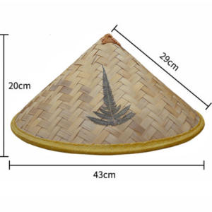 Diameter 36/43cm Hand-woven bamboo hats Adult/children bamboo hat Farmers straw hats Tahan lama