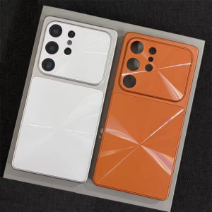 For Samsung Galaxy S26 Ultra Luxury Colorful CD Texture Large Window Lens Protection Phone Case S26 Ultra Plus Shockproof Hard Back Protector Cover
