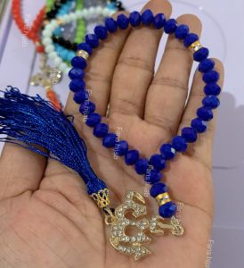 tasbih kristal allah 99 tasbih batu kristal berkilau 8mm 99 butir/penglengkapan sholat tasbih kristal