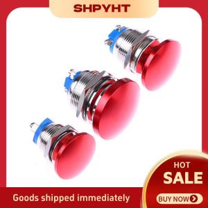 SHPYHT 1PC không thấm nước IP65 SPST (on)-off 1NO 3A 250V với vít thiết bị đầu cuối 16 19 22mm momentary kim loại nấm đầu đẩy nút chuyển đổi