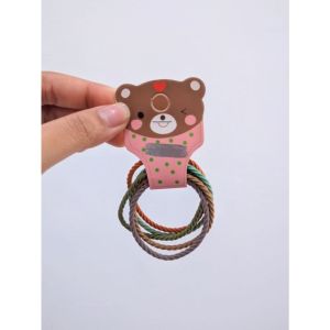 ​Set Ikat Rambut Tali Pintal Warna Earth Tone Karet Rambut Korea Basic Simpel Wanita Dewasa Remaja