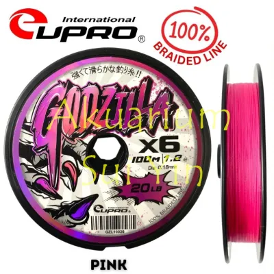 2024 EUPRO GODZILLA 6X BRAIDED FISHING LINE TALI PANCING 6 SULAM