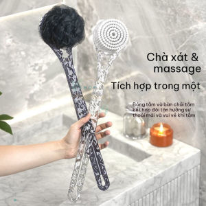 Cây Chà Lưng 2 Mặt Cán Dài Bàn Chải Cọ Lưng Tẩy Tế Bào Chết Massage Cơ Thể - HÀNG CÓ SẴN