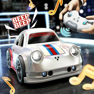 Mini RC Racing Remote Control Drift Car 2.4G High-Speed 4WD with Lights Rechargeable Kids Toy