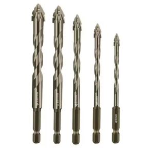 WENKEN Four-Edged Eccentric Drill Bit Skewed Head High Hardness Tile Drill Bit High Quality Serrated Concrete Drill Bit Set Drilling Tool