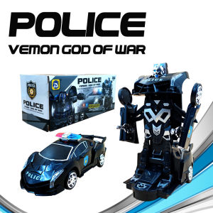 Transformer Car Police Transform Car Robot toys Deformation Car with lights and sounds Toys for boys