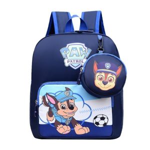 Balo cho bé đi mầm non 3-5 tuổi họa tiết Đội Chó Cứu Hộ Paw Patrol đáng yêu kèm túi nhỏ tròn có hình ảnh nhân vật phù hợp cho trẻ em đi học