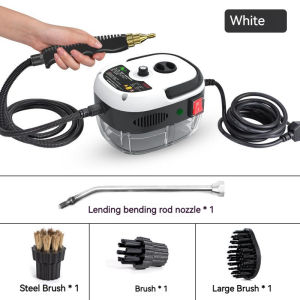 2500W High Power Multifunctional Handheld High Pressure Steam Cleaner 220V Household 15s Fast Steam Output 3Bar Pressure Portable Steam Cleaning Machine For Kitchen Hood Air Conditioner Car Interior Bathroom Removal Deep Cleaning Artifact