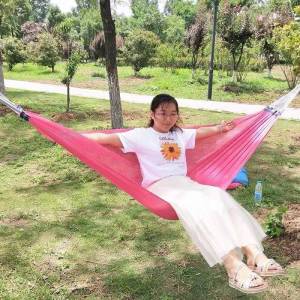 SKY E-COMMERCE CO.Ltd COD Ice Silk Duyan Anti-rollover Ice Silk Mesh Hammock Outdoor Sleeping Single Double Hammock