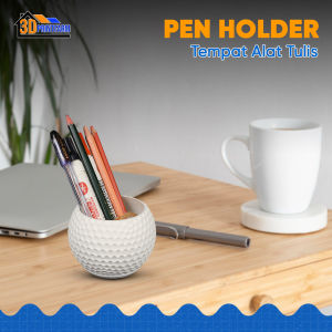 Tempat Pensil Wadah Sendok Sikat Gigi Vas Bunga Unik Bentuk Bola Golf Golf Ball