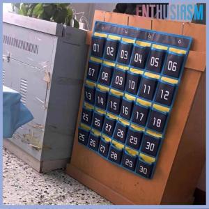 【Enthusiasm】🌟🌟【Hot Sale】🎈 Numbered Pocket Chart Over The Door Organizer Homeschool Supplies Classroom Decor Storage Bags For Cell Phones Calculator Holder