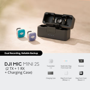DJI Mic Mini 2S Wireless Microphone System 32-bit Float Recording Ultra-Light 2.4GHz Mic
