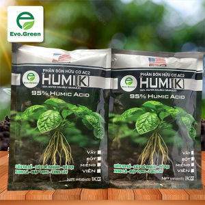 Phân bón hữu cơ HUMIK USA 1kg siêu ra rễ đẻ nhánh nở bụi xanh lá mập cọng cứng cây ra nhiều rễ tơ mới