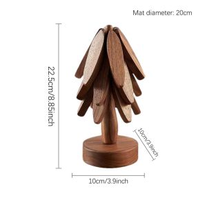 Creative Solid Wooden Trivets Hot Dishes Plate Mat for Hot Pots and Pans
