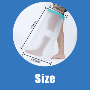 Shower Safe with Cast! Adjustable Waterproof Leg Cover – Prevent Infection & Odor | Ideal for Fractures!