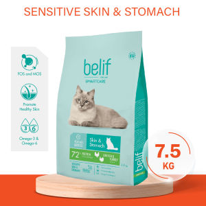 POODEE PETS Belif Smartcare Cat Dry Food 7.5kg Premium Kitten Adult All Breeds Cat Food Makanan Kucing 猫粮