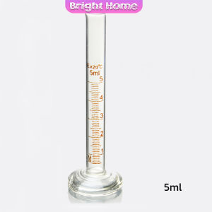 กระบอกตวง การตวงปริมาตร ชนิดแก้ว ขนาด 5ml 10ml 25ml 50ml 100ml Glass measuring cylinder