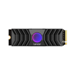 Lexar Professional NM1090 PCIe 5.0 SSD | Capacity: 2TB 1TB | Sequential Read to 12000MB/s Read Sequential Write Speed up to 11000MB/s ● Unique and potent heatsink features a heat-blasting fan plus bright RGB lighting ● DRAM-based with SLC dynamic cache