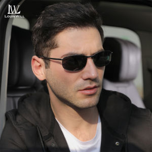 LouisWill Fashion Men’s Polarized Sunglasses Outdoor Sports Sunglasses Classical Driving Sunglasses UV400 Clear Vision Sunglasses Cycling Riding Running Fishing Glasses for Men