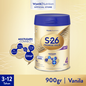 S-26 PROMISE GOLD Tahap 4 Vanila Susu Pertumbuhan Anak Usia 3-12 Tahun 900gr