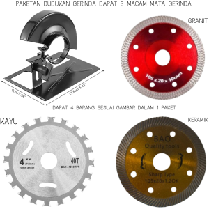 Paketan Dudukan Gerinda Jadi Circular Saw Stand Holder Gerinda Fullset Dengan Mata Gerinda