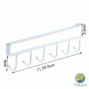 Makayo ราวตะขอแขวนแบบเหล็กเคลือบสี