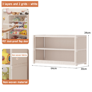 Multilevel Storage Cabinet  Toy Organizer Kids Toy Storage Rack Book Shelf for Kids Book Shelf Orga