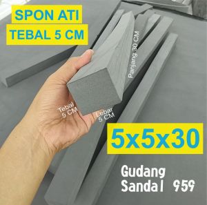 SPON ATI TEBAL 5 CM WARNA HITAM LEBAR 5 CM X PANJANG 30 CM