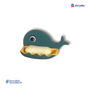 Tempat Sabun Batang Tempel Ikan Paus- Rak Sabun Batang Kamar Mandi