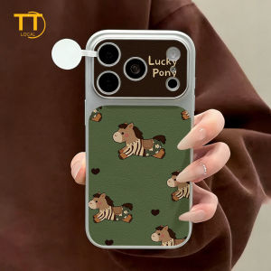 Tri-Town Luxury Lychee Leather Case For iPhone 17 16 15 11 12 13 14 Pro Max Hard Back Cover Skin Feel Casing with Phone Strap #EV42